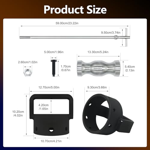 3.75 Inch CV Axle Shaft Puller Tool Kit with Slide Hammer, Heavy Duty Axle Removal Tool for Cars Trucks ATV UTV, CV Joint and Driveshaft Puller Set