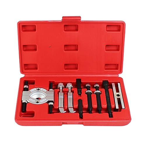 HFS(R Bearing Separator (Mini) 9 Pieces Bearing Puller Kit Includes Yoke & Extensions，Puller Set, Heavy Duty Bearing Splitter Tool Kit