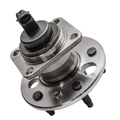 Detroit Axle - Rear Wheel Bearing Hub for Chevrolet Malibu Buick Lucerne LeSabre Cadillac DTS DeVille Oldsmobile Aurora Pontiac Grand Am, w/ABS & 5-Lug Wheel Bearing & Hub Assembly Replacement - size: 512003-DA/Single