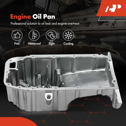 A-Premium Engine Oil Pan Sump with Drain Plug