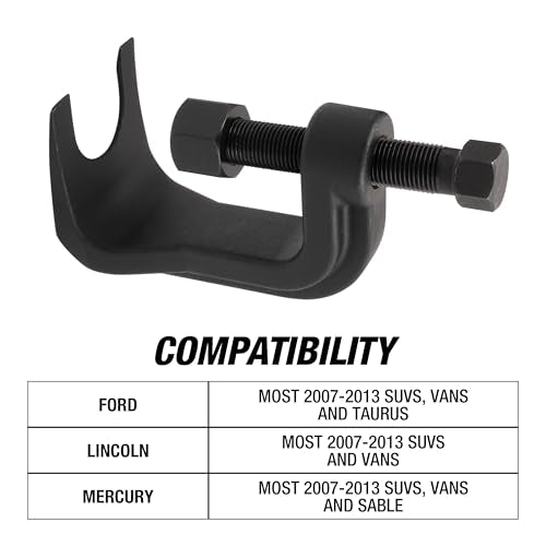 OEMTOOLS 25112 Ball Joint Separator, Adjustable Ball Joint Separator Tool, 2-3/8" Max Opening Range, Ball Joint Removal Tool for Trucks, Cars, and SUVs, Works with 3/4" Socket or Wrench