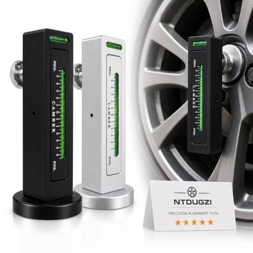 Magnetic Alignment Camber Gauge Wheel Tool Caster Measuring Level Vehicles | Adjustable -5° to +5° Range, Bubble Level Compact Plastic Body for Automotive Car Truck Rv Tire Repair Checks(Mix-2pcs) - color: Mix-2pcs