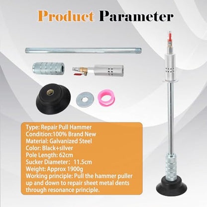 Dent Remover Tool for Car, Slide Hammer Design Easily Pull Out Deep Dents, Slide Hammer Puller for Automobile Motorcycle Refrigerator