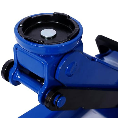 2.5 Ton Low Profile, Heavy-Duty Steel Racing Floor Jack with Single Piston Lift Pump, Lifting Range 3.5"-14.50" - color: Blue, size: 2.5T Dual Pump 3.5"-14.50"