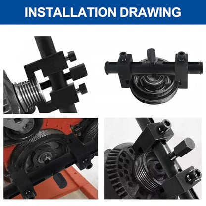 Adjustable Crankshaft Pulley Puller Tool – Heavy-Duty Drive Pulley Remover for Easy Extraction & Installation, Ideal for Smooth Auto Repairs & Maintenance