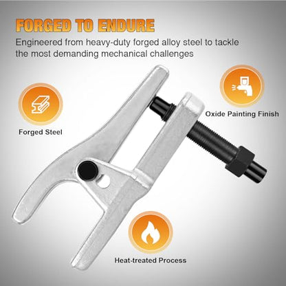 GOOACC 5-in-1 Ball Joint Separator Kit, Front End Service Set with Pitman Arm Puller and Tie Rod End Removal Tool, Heavy Duty Ball Joint Splitter for Cars Light Trucks