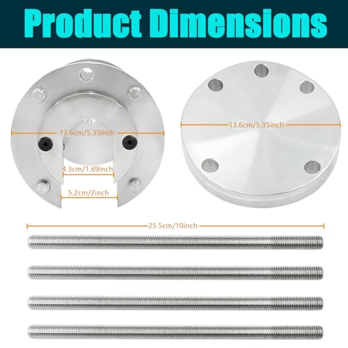 K813 Upgraded Heavy-Duty Prop Puller for 3 & 4 Blades, Boat Propeller Removal Tool, Marine Prop Puller Kit, Fits 1-1/2" to 2" Prop Shafts & Hubs Up to 4-1/8", Removes Mid & Large Propellers