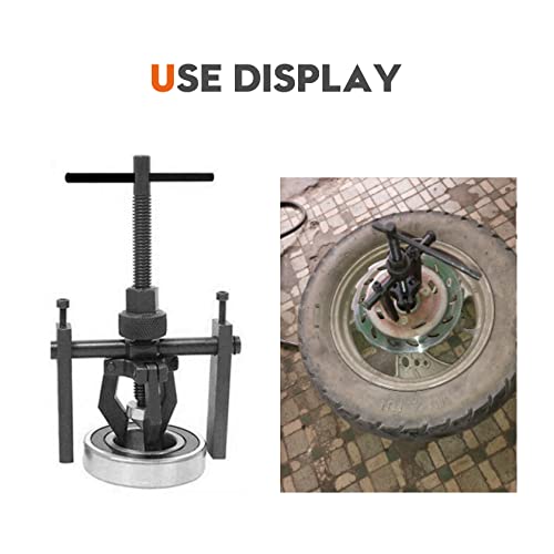 3 Jaw Inner Pilot Bearing Puller Auto Bushing Carbon Steel Gear Extractor Wheel Bearing Puller Automotive Machine Tool Kit for Car SUV Motorcycle Motorbike