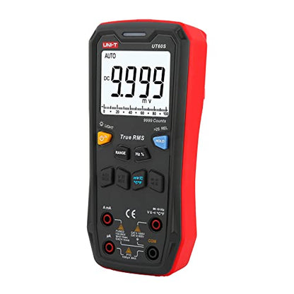 UNI-T Digital Multimeter Smart,UT60S True RMS,9999 Counts 1000V AC DC Voltmeter Ammeter Capacitor Temperature,Fully Automatic Anti-Burn Intelligent Multimeter Tester - size: UT60S