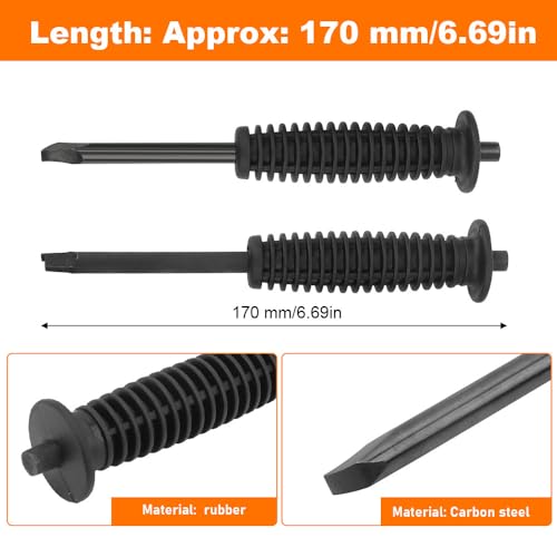 Yctze 2PCS CV Axle Removal Tool, 170 mm Car Drive Axle Nut Steel Removal Tool 6.69in Black Wheel Stud Installer Replacement for Corolla for Camry ES