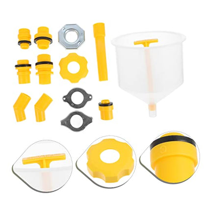 PRETYZOOM 1Set Spill Coolant Filling Funnel Kit for Cars Radiator Tool with Fluid Stopper Compatible with Domestic and Import Vehicles for Engine