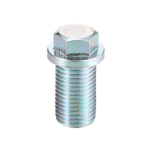 X AUTOHAUX 2 Set M14x1.5 Car Engine Oil Drain Plug with Washer A1119970330 for Mercedes-Benz C320 2001-2005 Steel Silver Tone