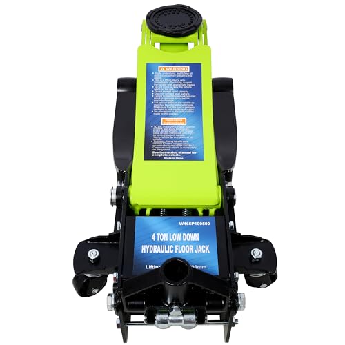 Low Profile Car Jack 4 Ton Portable Floor Hydraulic Jacks 8000 lbs | Heavy-duty steel floor jack with 4-ton capacity, low profile design, lifting range 2.5-20 inches, overload protection va - color: A3