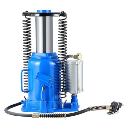 VEVOR Air Hydraulic Bottle Jack, 32 Ton/70500 LBS, Hydraulic Floor Car Jack with Manual Hand Pump, Heavy Duty Pneumatic Bottle Jack Hoist for Auto Truck Travel Trailer Repair Lift - size: 32T Air Hydraulic
