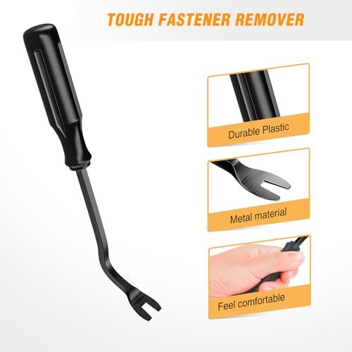 GOOACC 6PCS Auto Trim Removal Tool Kit No-Scratch Tool Kit for Car Audio Dash Panel Window Molding Fastener Remover Tool Kit-Black - color: Black, size: 6PCS Trim Removal