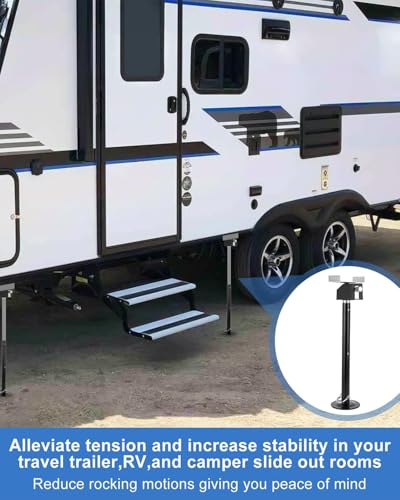 Garvee 8 Pack RV Slide Out Support Jacks | 40,000lb Heavy Duty Rv Stabilizer Jacks Support, 21"-49" Quick-Lift Adjustable - Power Drill & Hand Crank - size: 8 Pack