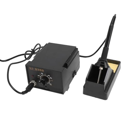 For Electronics Repair - Soldering Iron Kit with Thermostatic Station and Anti Static Protection - Includes 3 Interchangeable Tips Rosin Flux and Precision Tweezers