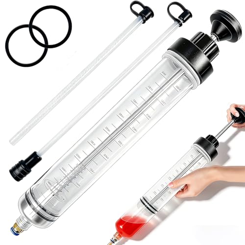 500 CC Fluid Extractor for Oil, Gasoline & Power Steering 、Brake Fluid, Multi-Purpose Syringe for Liquid Transfer & Transmission Transfer Pump, Fuel Stabilizer Compatible Fluid Evacuator - color: 1PCS-500CC