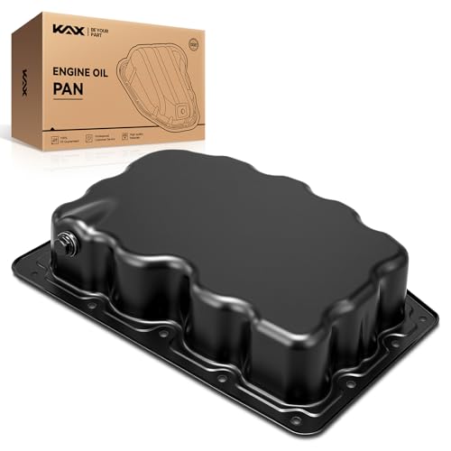 KAX FP64A Engine oil pan with Drain Plug Compatible with F-250 Super Duty, F-350 Super Duty, F-550 Super Duty, F-450 Super Duty - color: Engine oil pan, size: FP64A for F-250/350/450/550 Super Duty