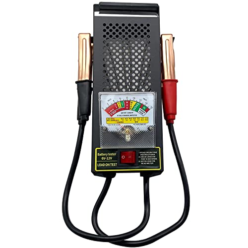 Battery Load Tester, Car Battery Load Tester 6V 12V Battery Alternator Tester with Voltmeter and Alligator Clips for All Batteries Car, RVs, Motorcycles, ATV, Boats - color: Battery Load Tester
