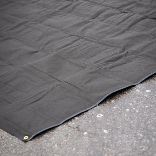 PIG Absorbent Oil Containment Mat for Under Car | Oil Spill Garage Floor Mat with Grommets| Protects Garage Floors and Driveways | 10’ W x 10’ L | Absorbs up to 12 gallons | PM50843 - size: 10’ W x 10’ L