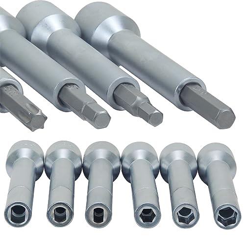 18PCS Steering Hub Suspension Shock Absorber Strut Nut Removal Tool Socket Set - size: 18pcs
