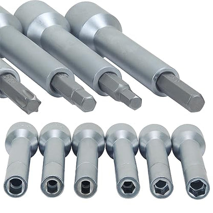 18PCS Steering Hub Suspension Shock Absorber Strut Nut Removal Tool Socket Set - size: 18pcs