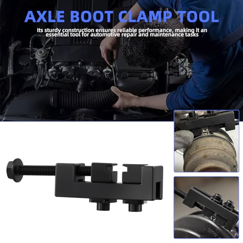 Axle Boot Clamp Tool, with 20 PCS 304 Stainless Steel Single Ear Hose Clamp, Drive Shaft CV Axle Boot Clamp Removal and Installation Tool