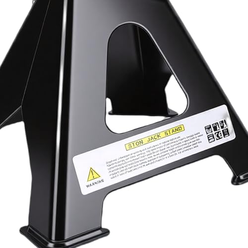 Asixxsix Car Jack Stand, 3 Ton Capacity 11.2-16.8 Inch Adjustable Height 2PCS Set Adjustable Auto Jack Stands Heavy Duty Steel Stand with Double Locking Mechanism for Small SUV