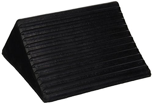 Buyers Products WC1468A Rubber Wheel Chock, 8 x 6 x 5 Inch, Oil Resistant and Durable Reinforced Rubber for Use with Utility Vehicles, Trailers, and Vehicle Maintenance and Storage