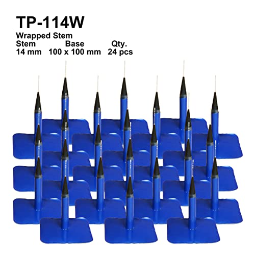 24-Pack Professional Tire Repair Kit | 9/16" x 4" Patch & Wrapped Stem Plug, Heavy-Duty Puncture Repair for for Car, Truck, SUV & Trailers（TP-114W - size: 0.55 x 3.94 24 pcs