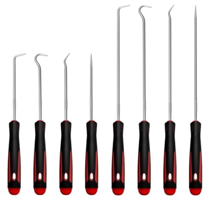8PCS Precision Pick Set, Pick and Hook Set, Easy Removal Tool for Automotive Oil Seals, Universal Car Accessories Mini Precision Hooks Puller Remover for Car Auto Oil Seal/O-Ring Seal Gasket