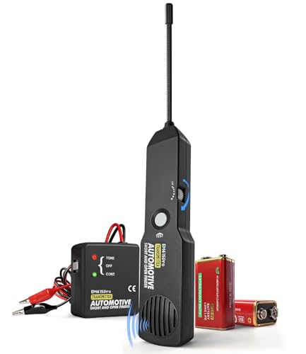 EM415Pro Wire Tracer Electrical Automotive Open & Short Finder With Battery, 6-42V DC Circuit Tester Automotive Circuit Breaker Finder Fault Probe Wire Tracker Electrical for Car, Boat,Trailer