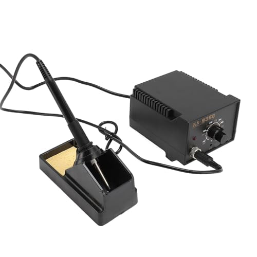 For Electronics Repair - Soldering Iron Kit with Thermostatic Station and Anti Static Protection - Includes 3 Interchangeable Tips Rosin Flux and Precision Tweezers