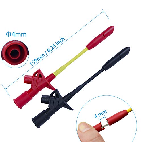 54-in-1 Multimeter Test Probe and Test Lead Kit for Electronic Specialties Automotive| Heavy Duty Puncture Probe Wire-Piercing Test Clips | Multi-Type Back Probe Set | Alligator Clips