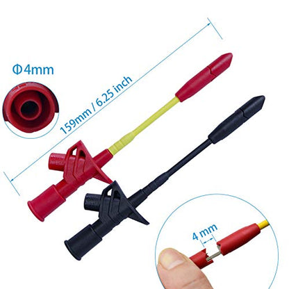 54-in-1 Multimeter Test Probe and Test Lead Kit for Electronic Specialties Automotive| Heavy Duty Puncture Probe Wire-Piercing Test Clips | Multi-Type Back Probe Set | Alligator Clips