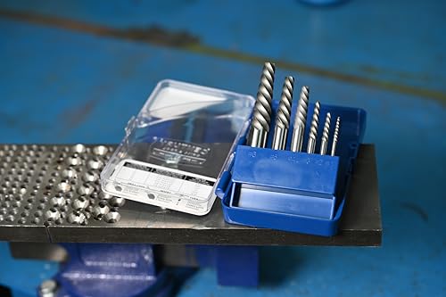 Century Drill & Tool 73415 Spiral Flute Screw Extractor Set, #1 - #5, Heat-Treated Steel, Superior Grip for Easy Extraction of Broken Screws and Bolts - size: 5-piece Spiral Flute