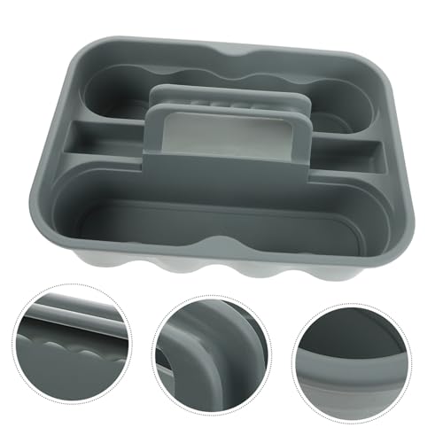 VALICLUD Plastic Cleaning Supplies Tool Tote Storage Basket Handle Portable Storage Organizer Basket for Car Accessories