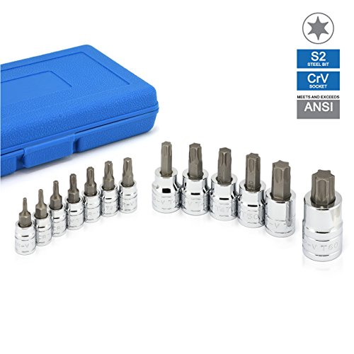 13 Pc Neiko Torx Bit Socket Set - size: 13 Piece, style: Torx