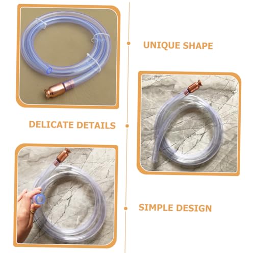 Siphon Pump Hose Kit for Liquid Transfer Durable Oil Siphon Hose with Connector Clamp Switch for Automotive Fuel and Water Transfer