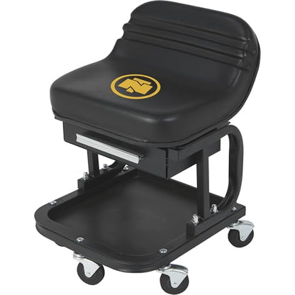 Northern Tool & Equipment Roller Seat, 300-Lb., Built-in Storage | Rolling mobility, Garage/shop service, Comfortable seating, Quick-access organization, Durable steel construction - size: 300 Pounds