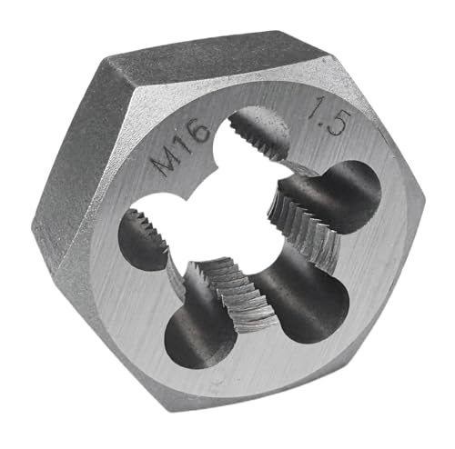 M16x1.5 Metric Hex Rethreading Die Alloy Steel Right Hand Die for Thread Repair and Maintenance - size: M16x1.5