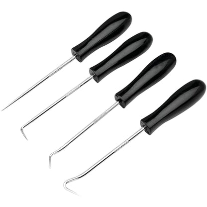 Performance Tool 1103 4-Piece Hook & Pick Set - Mark Metal or Plastic, Separate Wiring, Remove Fuses, Pick Up Small Parts and Washers - size: 1 Count (Pack of 1)
