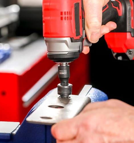 ARES 70497 9-Pc Metric Impact Hex Socket Set, Chrome Moly, Rail | Manganese phosphate coating; low profile and designed for impact use. - size: 9-Piece Metric Impact Hex Driver Set