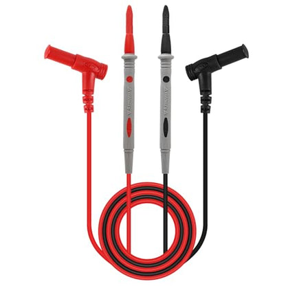 Multimeter Test Leads 1000V 20A Silicone Leads with Ultra-Sharp Gold-Plated Digital Test Probes for Multimeter Automotive Electrical Testing - color: 1set 1000V 20A