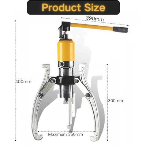 20T Hydraulic Gear Puller Set Wheel Bearing Puller Kit Pulling Separator for Wheel Hubs Rotors Car Axles Pulleys Brake Heavy Duty Mechanical Repair