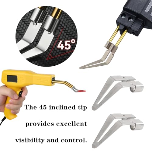 10 Pcs Plastic Welding Tips Kit with Triangle Scrapper Head | Professional, Stainless Steel, For Car Bumper Repair, Replacement