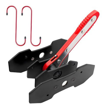 BARTOO Upgraded Brake Caliper Press Tool, Brake Caliper Piston Spreader, Car Ratcheting Brake Caliper Piston Spreader Press Tool with 2 PCS Steel Plates