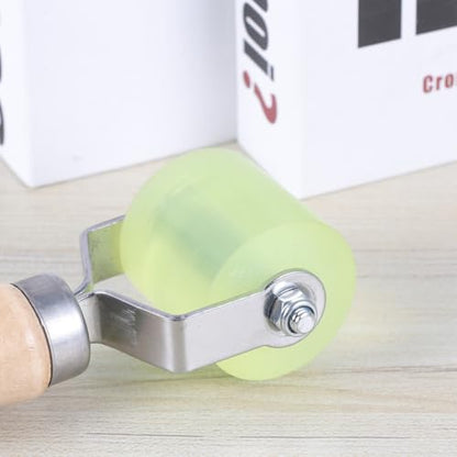 GANAZONO Car Tire Repair Roller Bearing Tool for Tire Patch Repairs with Sturdy Wood and Metal Construction Labor-saving Design Ensures Good Adhesion