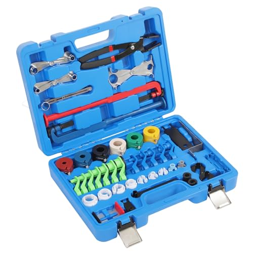45PCS Master Quick Disconnect Tool Set,Fuel Line Disconnect Tool Kit for Automotive A/C,Fuel & Transmission Systems,Universal Line Removal & Separator Tools Fit for GM,Fit for Ford, Fit for Chrysler